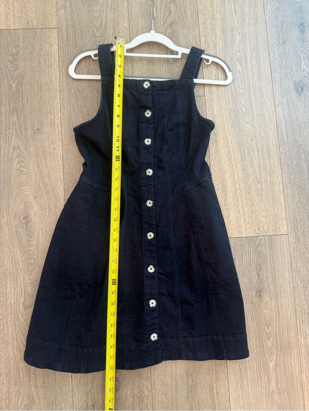 Free People Denim Mini Dress Size XS - Picture 6 of 10